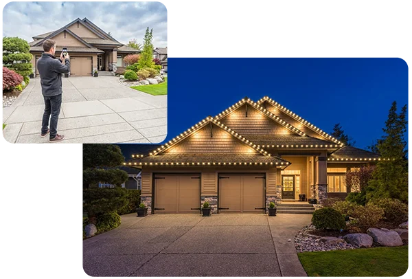Man taking photo of home.webp